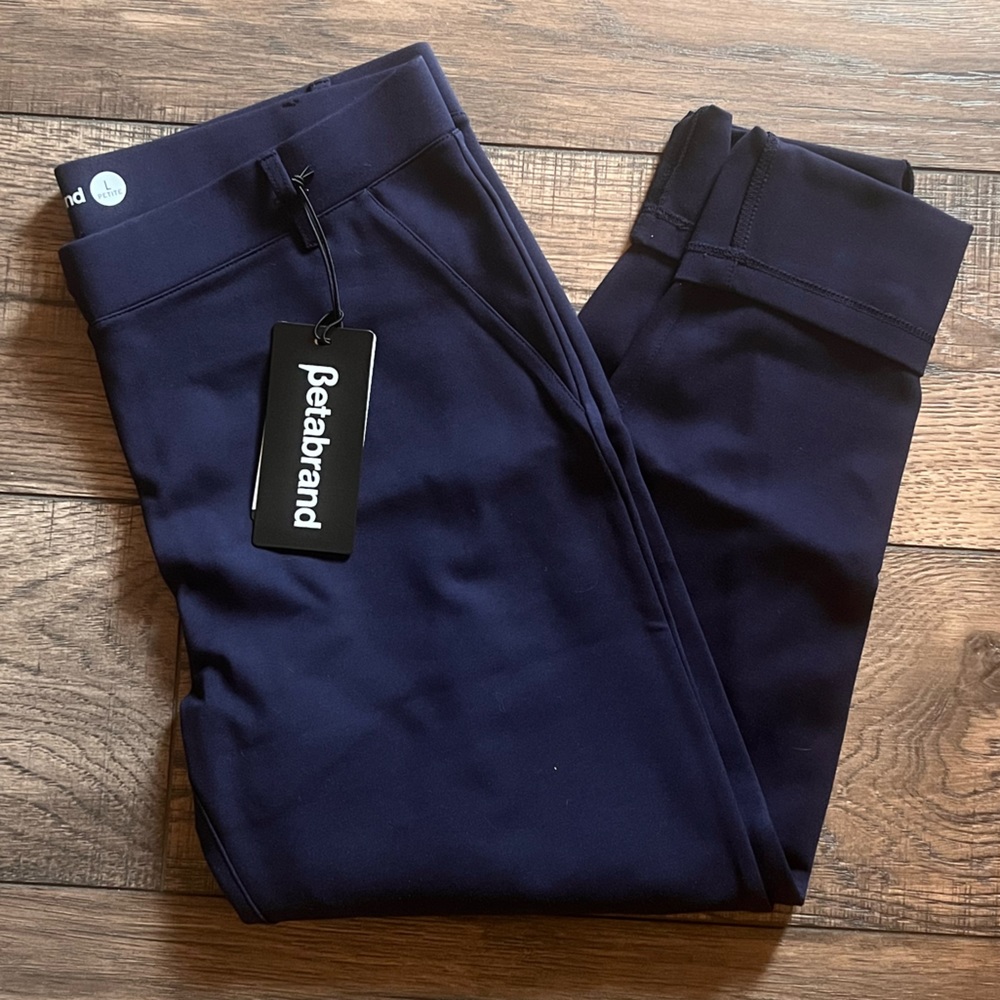 BetaBrand dress pant yoga pants, Petite Large, set of 2